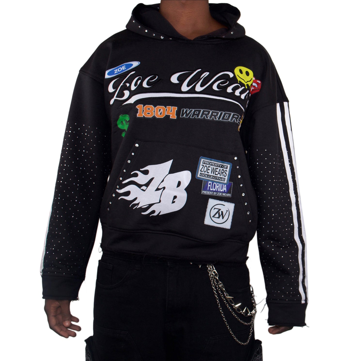 Black ZB  1804 hoodie