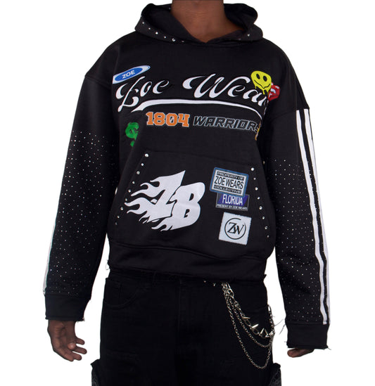 Black ZB  1804 hoodie