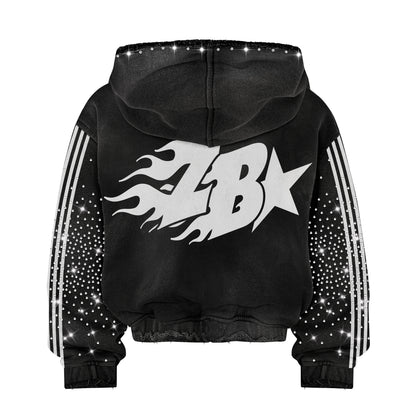Black ZB  1804 hoodie