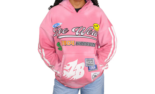 Pink ZB 1804 hoodie
