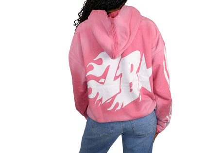 Pink ZB 1804 hoodie